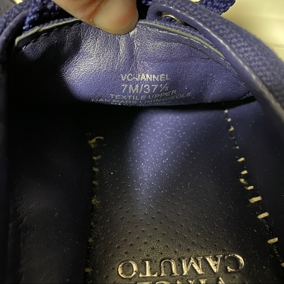 Vince Camuto - Navy Platform Tennis Shoes - W 7 - Picture 7 of 7